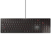 Cherry 슬림 유선키보드, 블랙, KC6000, 일반형