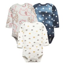 신생아옷 아기옷 봄 가을 Bodysuits 3/4/5PCS 긴 소매 아기 소년 소녀 옷 100% 코튼 신생아 0-24Month Bebe Jumpsuit