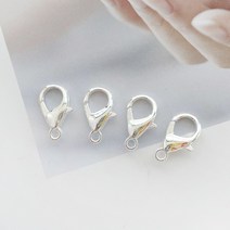 약46~50개)랍스터고리 걸고리 마스크 끈고리, 화이트실버
