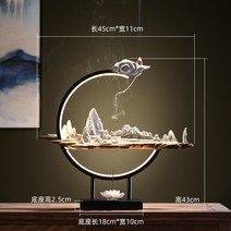 인센스 챔버 스틱 홀더 향로 향초 홈 실내 거실 현관 테이블 장식, 4. GH万里千山简约倒流香60个线香一罐