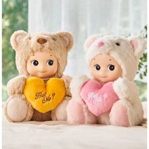 소니엔젤 곰돌이 인형 애착 봉제 동물 조카 선물, 브라운