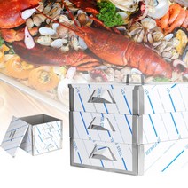 국산 업소용 올스텐찜기 무시깡 4p세트 정사각 직사각 찜통 대게, 정사각4p세트(455x455x380mm)