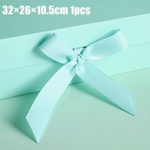 선물포장박스 종이박스 포장상자 사탕 마카롱 포장 접는 리본 마그네틱 싸바리박스 57, 협력사, 녹색 32 26 10 5