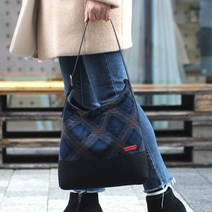 [바이핸즈] diy키트 가방만들기 재료 가방 패키지 퀼트 - 기모체크 호보백