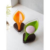 물빠짐 건식화장실 비누거치대 향균 북유럽욕실용품 깔끔디자인 위생적인, 오렌지