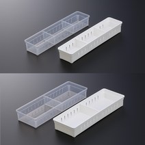 이노마타 주방 서랍정리 트레이 커틀러리 보관함 주방정리함 + 칸막이 1P 추가 무료증정, 02.이노마타 키친트레이-슬림(흰색)+추가 칸막이1P, 1개