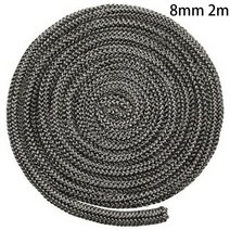 10/12mm 2m 길이 검은 스토브 화재 로프 나무 굽기 로그 버너 고온 내화 인감, 04 8mm