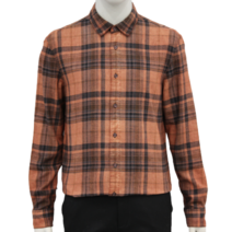 바쏘옴므 바쏘옴므 레드_22FW 가먼트다잉 캐주얼 체크 남방 WSW3TT10