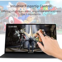 WIMAXIT 14 인치 휴대용 모니터 98% sRGB 터치 FHD IPS 컴퓨터 외부 디스플레이 USBC 게임 화면 2 유형 C M1400CT