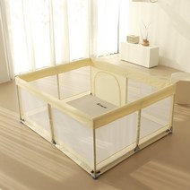 코넘 베이비룸 밀림방지 휴대용 아기울타리 안전가드, 120cmX150cm미니(베이지)