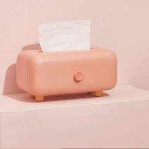 우버디즈 모던 자석 사각 티슈 휴지 케이스 파스텔 컬러, 핑크