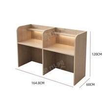 독서실책상 스터디 도서관 집중력 칸막이, 2인