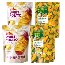 바삭한 골든 고구마칩200g x 2개 고소한 단호박칩 160g x 2개, 골든고구마칩2개 + 단호박칩 2개, 200g