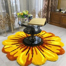 러그 심플한 침실 부드러운 지 인리어 바닥 카펫 실내 미끄럼 매트 50cm/65cm깔개 모양의 푹신한 홈 꽃 가정용 플러시