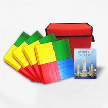 큰솔스토밍 가베가족 KS1312 큰솔 칼라카프라400pcs+예제집+가방, one color/free