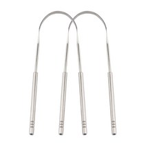 혀클리너 혓바닥청소 혀스크래퍼 백태제거 스테인레스 스틸 혀 스크레이퍼 클리너 신선한 호흡 청소, 한개옵션0