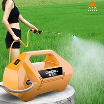 휴대용 충전식 양수기 트윈모터 고압 워터펌프 이동식 분무기 캠핑 차박 물펌프 야외 간이 샤워, 오렌지, 16A