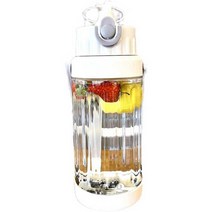 대형 텀블러 보냉 보온 대용량 빨대 물병 2L 1L 컵, 블루 2000ml