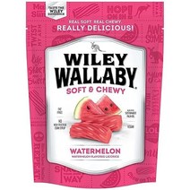 camill Wiley Wallaby 비건 감초 캔디 수박 맛 고과당 옥수수 시럽 없음 10온스 1팩