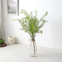 인테홀릭 초록이 가득한 싱그러운 조화 소품, 초록 조화 유리병(로즈마리)