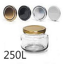 DIW0A2FBA 낮은병250264ml_70mm뚜껑 반찬통 빈병 유리보관 유리병 유리밀폐용기 유리물병 유리용기, 도매프리 white