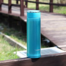 조지루시 스테인리스 초경량 콤팩트 머그형 텀블러 (SM-LA) 480ml, 터키블루