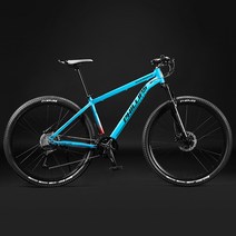 가성비 29인치 MTB 알루미늄 산악 자전거 여성 남성 30단 33단 쇼크 업소버 오프로드, 큐빅블루