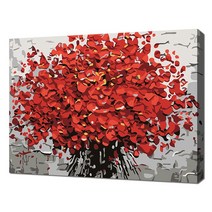 에코솔 셀프페인팅 미니명화 붉은 꽃 9색 정물화 명화 그리기 DIY 20 x 30 cm, 혼합색상