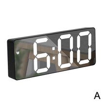 진공관시계 인테리어탁상시계 특이한시계 led탁상시계 스마트 시계 침대 옆 디지털 알람 탁상 전자 책상 다기능 거울, A