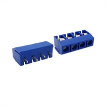20개 KF301-4P KF301-5.0-4P KF301 나사 4 핀 5.0mm 파란색 스트레이트 PCB 터미널 블록 커넥터