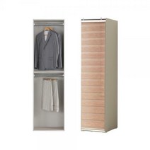 [파로마] 코티지600 2단 행거 롤스크린 옷장, 롤스크린 우드