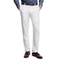 Brooks Brothers 브룩스 브라더스 남성용 98046 클라크 핏 수피마 면 스트레치 치노 팬츠 화이트 (91.4x86.4cm(36x34인치)) 화이트. 403041