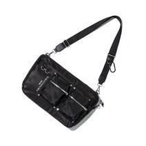 ROMANTIC CROWN 글로스 미니멀 크로스 백_블랙 GLOSS 미니MAL CROSS BAG_블랙, FREE