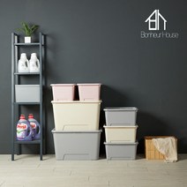 보네르하우스 캔디 리빙박스 수납정리함 의류보관함 장난감정리함 24L 2개, 화이트