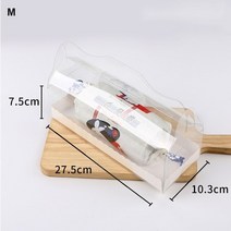 케이크보관함 케익뚜껑 빵덮개손잡이 트레이가있는 투명 롤 케이크 상자 컵케익 상자 투명, m
