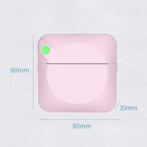 포토 프린터 휴대용 미니 포켓 사진 인쇄 200 인치 당 점 무선 모바일, Pink+미국