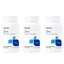 GNC 아연 zinc 킬레이트 이뮨 immune 글루콘산 30mg 100정 3개