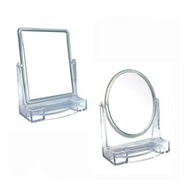 [크레용] 수납겸용 화장대 탁상 거울, 종류:원형