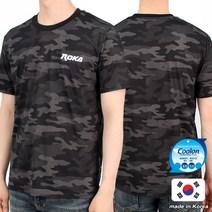 쿨론 ROKA 로카티 반팔 멀티캠 육군 기본형 군인 군용 군대 티셔츠