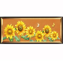 히여 보석 십자수 DIY 패키지 3D 90여종 도안 소형 중형 대형 시리즈, 1세트, 77. 해바라기 BH-243