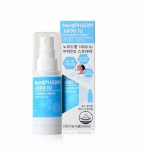 노르드팜 비타민D 스프레이 1000IU 30ml 온가족 비타민d 스프레이형 하루섭취량100% 1000IU 뼈건강 골다공발생위험감소도움줄수있음 설탕NO 색소NO 젤라틴NO 예민한아이