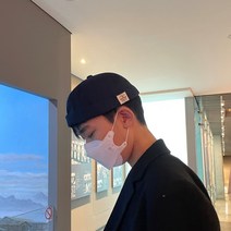 빅애플샵 남자 빅사이즈 와치캡 모자 숏비니 화이트 라벨 챙없는 모자 wildomar