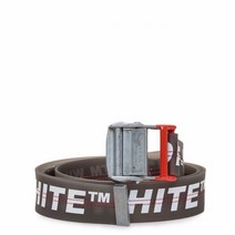 오프화이트 오프화이트 로고 PVC 인더스트리얼 벨트 omrb027r N