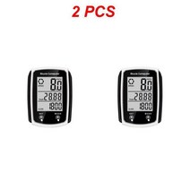 실내자전거속도계 자전거 컴퓨터 유선 속도계 주행 거리계 스톱워치 시계 사이클링 속도 카운터 액세서리 1 5 개, [08] 흰색 2 개