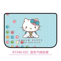 KITTY 블라인드형햇빛가리개 자흡 승용차 옆유리 레쉬 햇빗가리기 자기흡입 식 차량용 차유리 해빗가리개 1298992065, 블루 풍선 뒷창없는구 *1