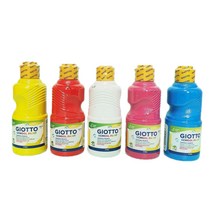 지오토 템페라 물감 250ml 5색 유아물감 세트 유아물감놀이 키즈 핑커페인트 엄마표 미술놀이