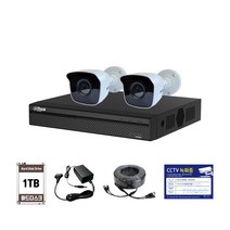 싸드 Full HD 240만 화소 DVR 녹화기 + 실내외 겸용 적외선 CCTV 2p 자가설치 세트