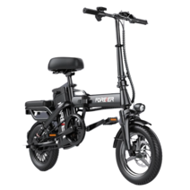 포레버 바이크 최신형 48V 400W 접이식 배달용 출퇴근 전동 전기자전거, 기본형, 20AH, 블랙