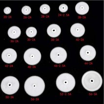 1+2 랙기어 10 개갑 플라스틱 풀리 벨트 웜 이중 단일 크라운 웜 diy, 28t-2mm 구멍