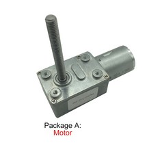 JGY370 웜 기어 모터 12V 볼트 DC M6 나사 샤프트 길이 50mm 6V 24V 미니 역방향 감속기 자동 잠금, [15] 12V 50rpm, [05] Package P